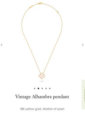 Van Cleef & Arpels Mother-of-Pearl Alhambra Pendant